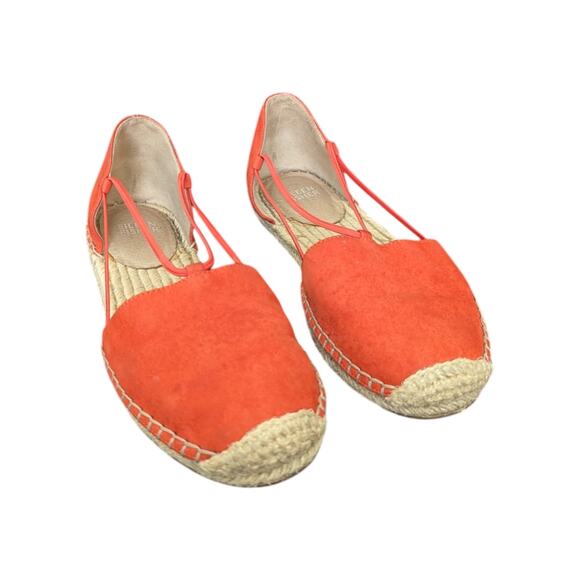 Eileen Fisher Lee Espadrille Sandals Orange Jute Womens 6 Summer Spring Casual - Picture 2 of 9
